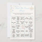 Regency  Find the Guest Bridal Shower Bingo game  招待状 (正面)
