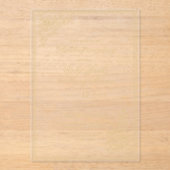 Regency Garden Vintage Classic Romantic Wedding アクリル招待状 (正面)