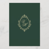 Regency Garden Vintage Classic Romantic Wedding 招待状 (裏面)