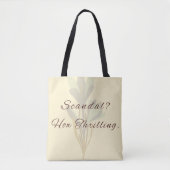 Regency Inspired Witty Minimalist Tote Bag トートバッグ (正面)