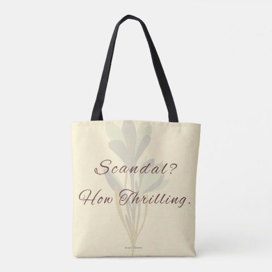 Regency Inspired Witty Minimalist Tote Bag トートバッグ (裏面)
