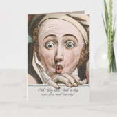 Regency Jane Austen Surprise Funny Birthday Card カード (正面)
