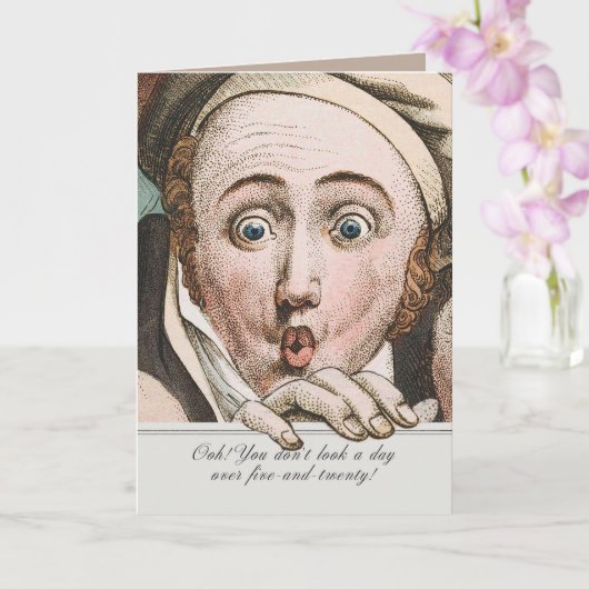Regency Jane Austen Surprise Funny Birthday Card カード (蘭)