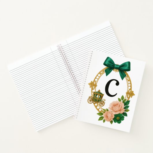 Regency Letter C Monogram Journal ノートブック (内部)