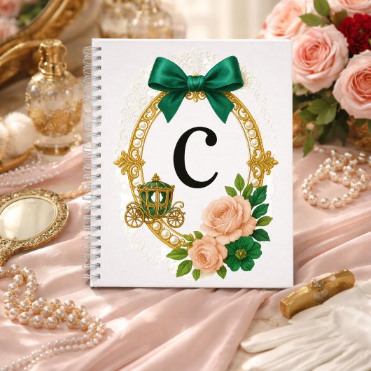 Regency Letter C Monogram Journal ノートブック