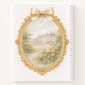 Regency Letter E Art Luxury Monogram Journal ノートブック (裏面)