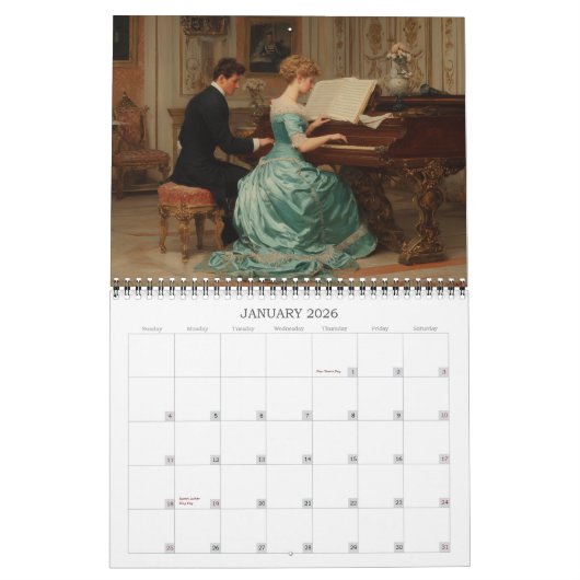 Regency Romance 2026 Wall Calendar カレンダー (1月 2026)