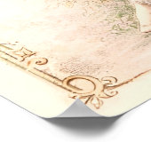 Regency Rose Garden Reading Lady ポスター (角)