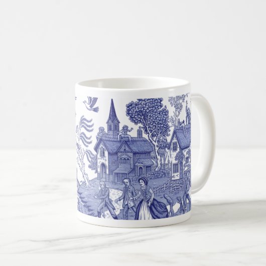 Regency Undead Blue Willow - Mug コーヒーマグカップ (正面右)