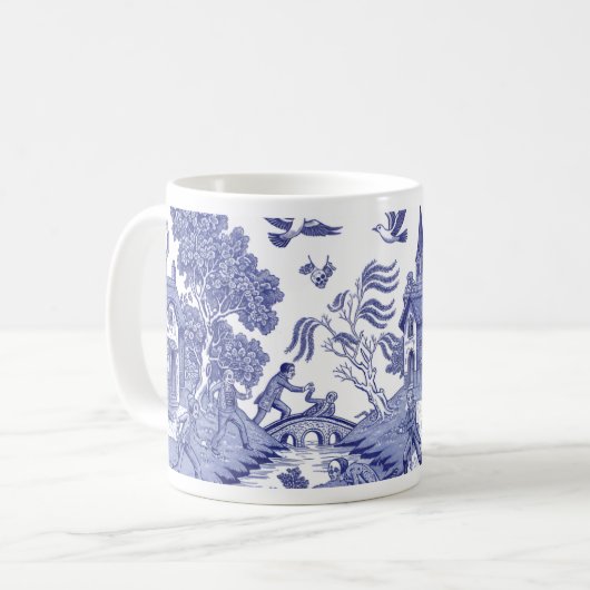 Regency Undead Blue Willow - Mug コーヒーマグカップ (正面左)