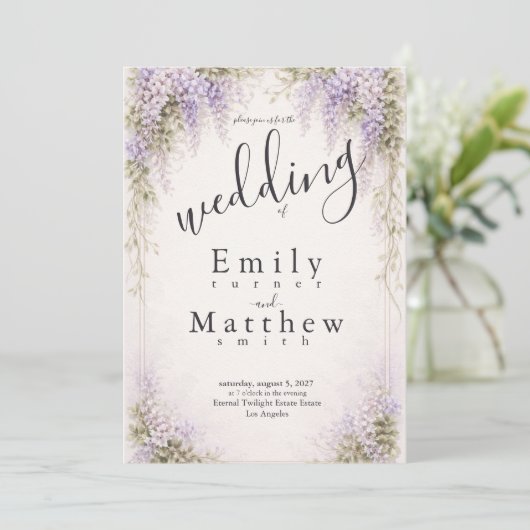 Regency Wisteria 招待状 (スタンド正面)