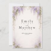 Regency Wisteria 招待状 (裏面)