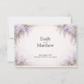 Regency Wisteria Wedding サンキューカード (裏面)