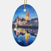 Regensburg, Bavaria at Dawn セラミックオーナメント (左)