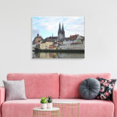 Regensburg, Germany Canvas Print キャンバスプリント (インサイチュ (リビング))