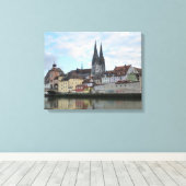 Regensburg, Germany Canvas Print キャンバスプリント (インサイチュ (ウッドフロア))