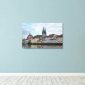Regensburg, Germany Canvas Print キャンバスプリント (インサイチュ (ウッドフロア))