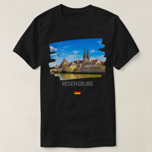 Regensburg Germany Tシャツ (デザイン正面)