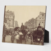  Regents Circus, ロンドン, 1880年頃 (セピア写真) フォトプラーク (側面)