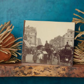  Regents Circus, ロンドン, 1880年頃 (セピア写真) フォトプラーク (側面)