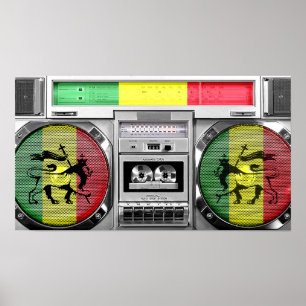 reggae boombox ポスター
