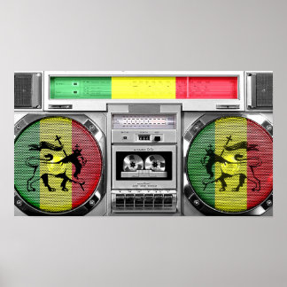 reggae boombox ポスター