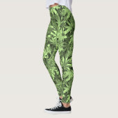 Reggae Camouflage Rastafara - Power Yoga Leggings レギンス (左)