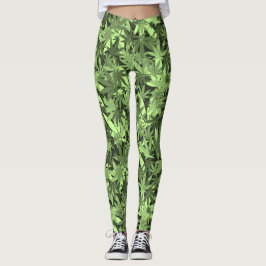 Reggae Camouflage Rastafara - Power Yoga Leggings レギンス