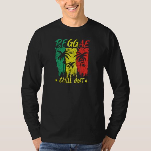 Reggae Chill Out Design for Jamaica Music Fans Tシャツ (正面)