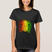Reggae Cool Camel Dreadlocks Rasta Dreads Rastafar Tシャツ (正面)