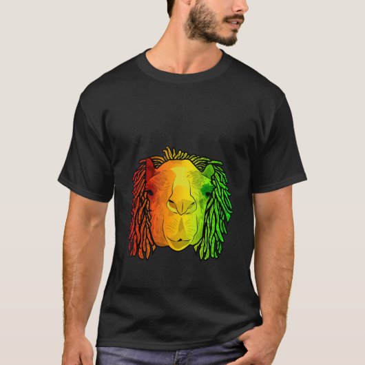 Reggae Cool Camel Dreadlocks Rasta Dreads Rastafar Tシャツ (正面)