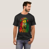 Reggae  Cool Gorilla  Dreadlocks  Rasta  Dreads  R Tシャツ (正面フル)