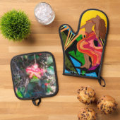 Reggae Dancer  鍋つかみ&鍋敷きセット (トップダウン)