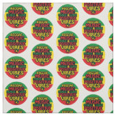 Reggae design with positive quotes and reggae flag ファブリック (見本)