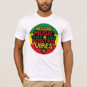 Reggae design with positive quotes and reggae flag tシャツ (正面)