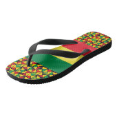 Reggae Flip-Flops Rasta Vibrations ビーチサンダル (アングル)