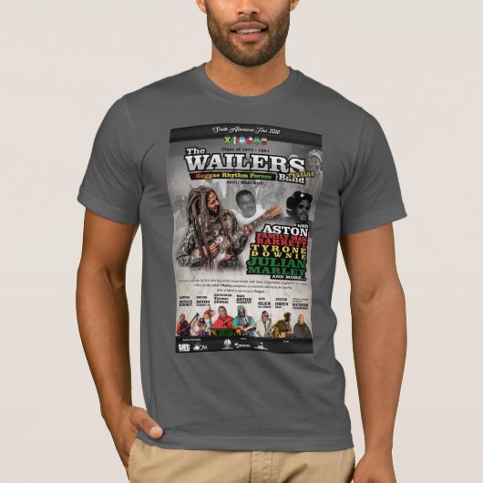REGGAE. IN BRAZIL ベーシック ダークTシャツ Tシャツ (正面)