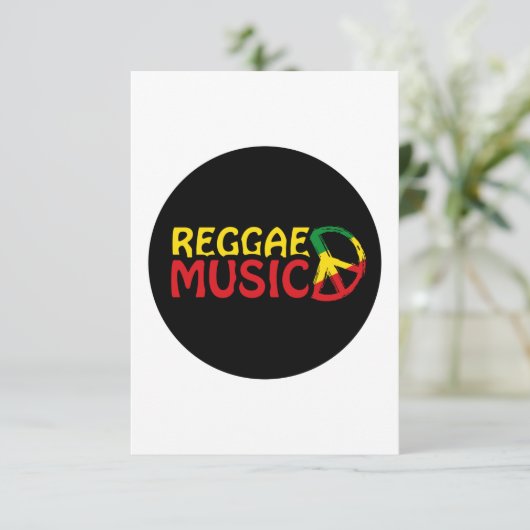 Reggae Music - model2b-circle-black カード (スタンド正面)