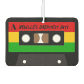 Reggae Music Musician Retro Cassette Tape カーエアーフレッシュナー (正面)