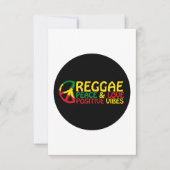 Reggae Music with positive quotes カード (正面)