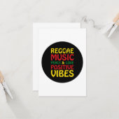 Reggae Music with positive sayings カード (正面/裏面インサイチュ)
