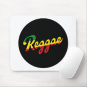 Reggae Music with reggae flag colors マウスパッド (マウス)