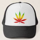 Reggae Rasta Leaf Jamaican Jamaica Hats キャップ (正面)
