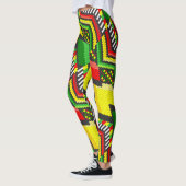 Reggae Rastafara Jah - Power Yoga Leggings レギンス (左)