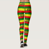 Reggae Rastafara Love - Power Yoga Leggings レギンス (裏面)