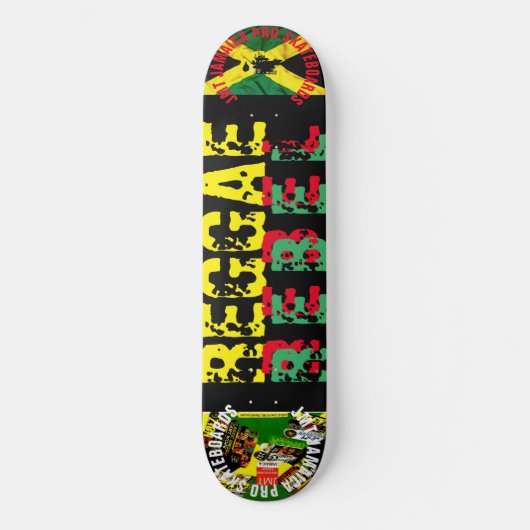 REGGAE REBEL  8 1/4" スケートボードデッキ (正面)