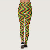 Reggae Roots Rasta Hippie - Power Yoga Leggings レギンス (裏面)