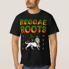REGGAE ROOTS RASTA LION DE JUDA Tシャツ