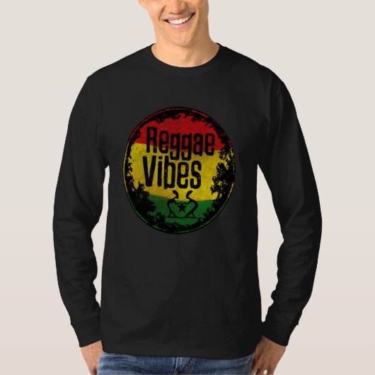 reggae roots rastafari irie rasta irie jah tシャツ (正面)