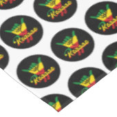 Reggae Shaka Hands with reggae colors テーブルクロス (アングル)